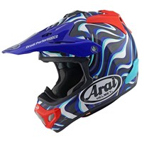 HELMET MX-V EVO STREAM BLUE LARGE 59-60